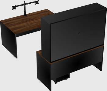U-shaped desk