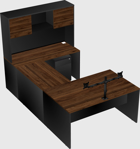 U-shaped desk