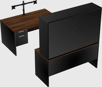 U-shaped desk