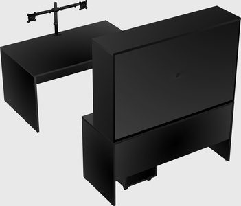 U-shaped desk