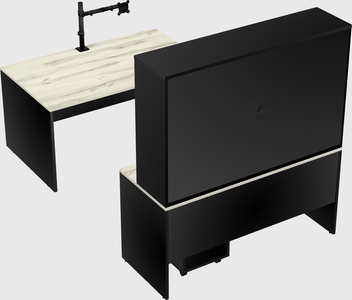 U-shaped desk