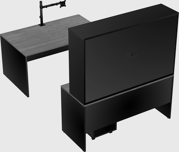 U-shaped desk