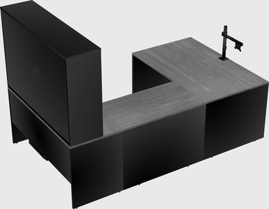 U-shaped desk