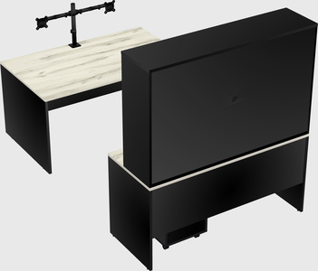 U-shaped desk