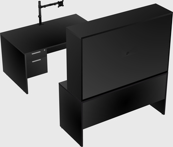 U-shaped desk