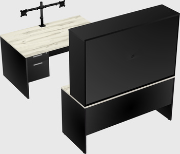 U-shaped desk