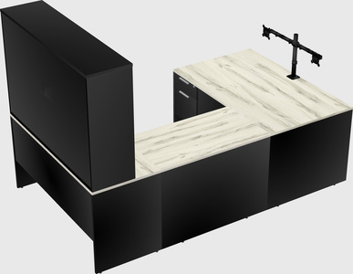 U-shaped desk