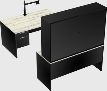 U-shaped desk