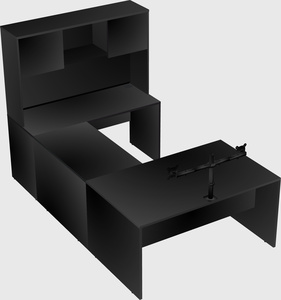 U-shaped desk