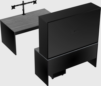 U-shaped desk
