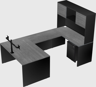 U-shaped desk