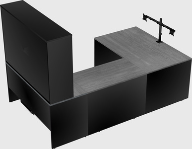 U-shaped desk