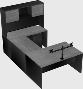 U-shaped desk