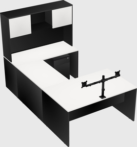U-shaped desk