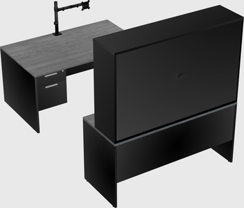 U-shaped desk