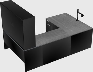U-shaped desk