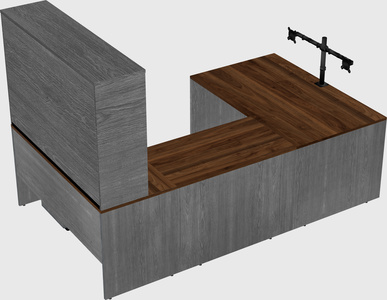 U-shaped desk