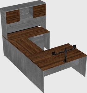 U-shaped desk