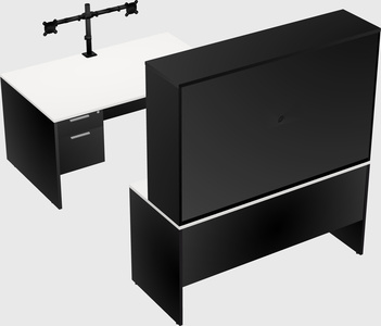 U-shaped desk