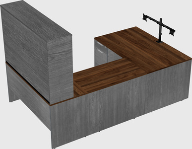 U-shaped desk