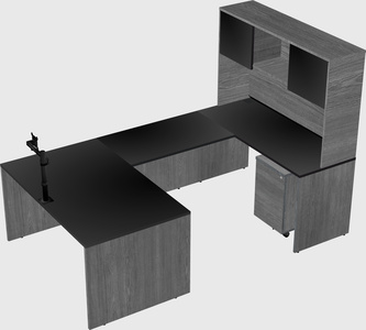 U-shaped desk