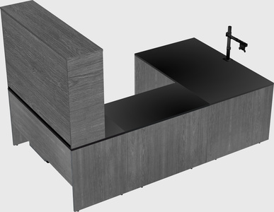U-shaped desk
