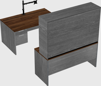 U-shaped desk