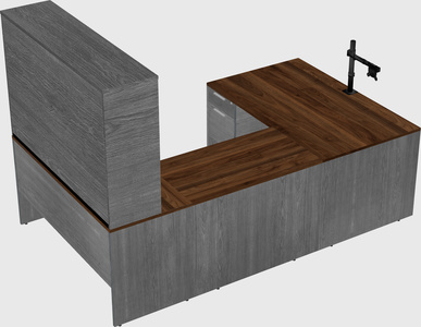 U-shaped desk