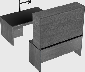 U-shaped desk