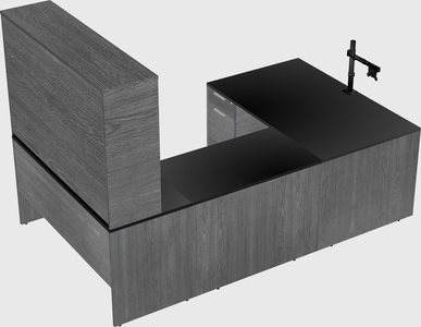 U-shaped desk