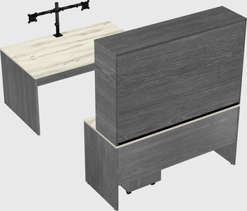U-shaped desk