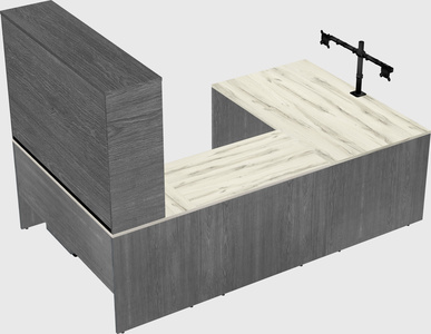 U-shaped desk