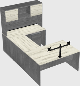 U-shaped desk