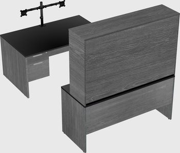 U-shaped desk