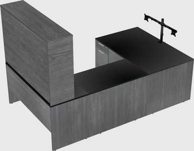 U-shaped desk