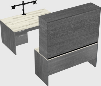 U-shaped desk