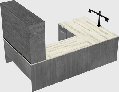 U-shaped desk
