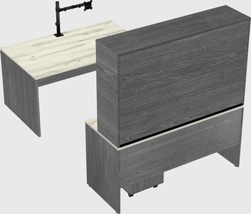 U-shaped desk