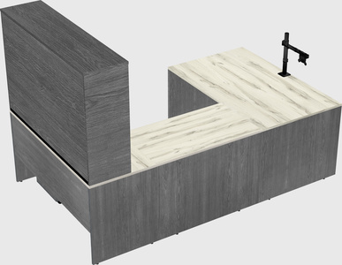 U-shaped desk