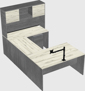 U-shaped desk