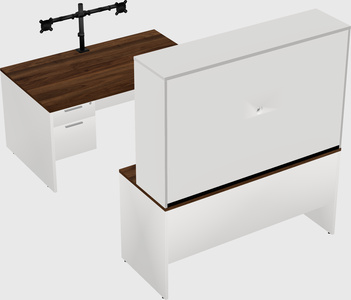 U-shaped desk