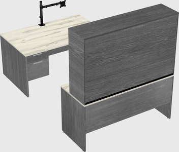 U-shaped desk
