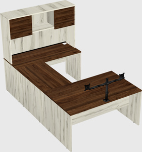 U-shaped desk