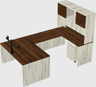 U-shaped desk