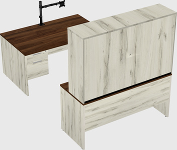 U-shaped desk