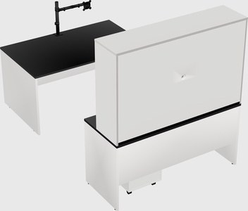 U-shaped desk