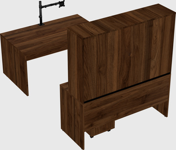 U-shaped desk