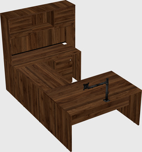 U-shaped desk