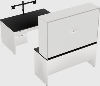 U-shaped desk