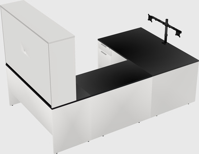 U-shaped desk